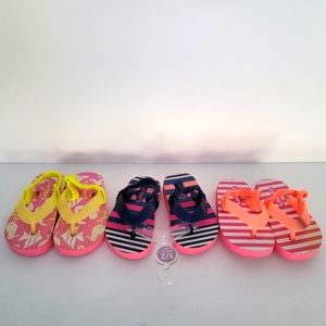 Carters lot of baby girls toddler infant sandals flip flops